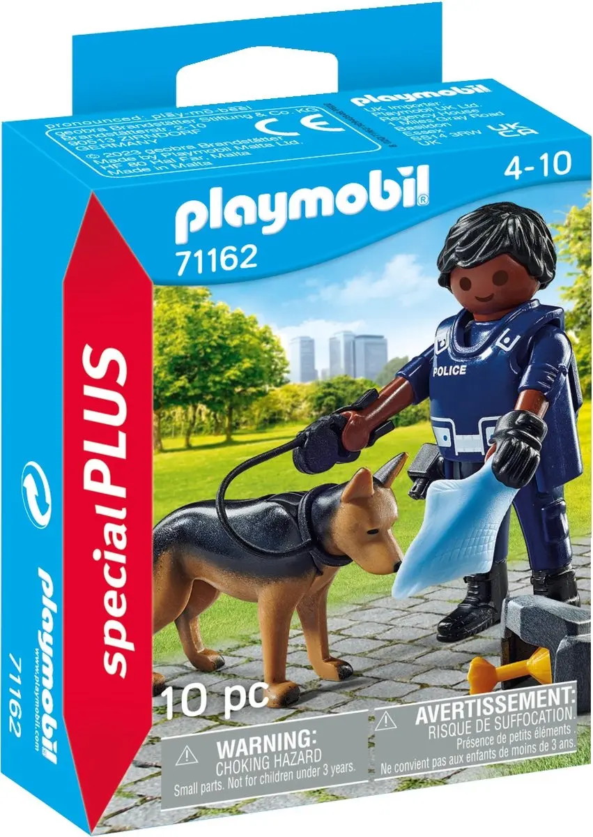 Playmobil Special Plus Politieagent met Speurhond 71162 - Multicolor