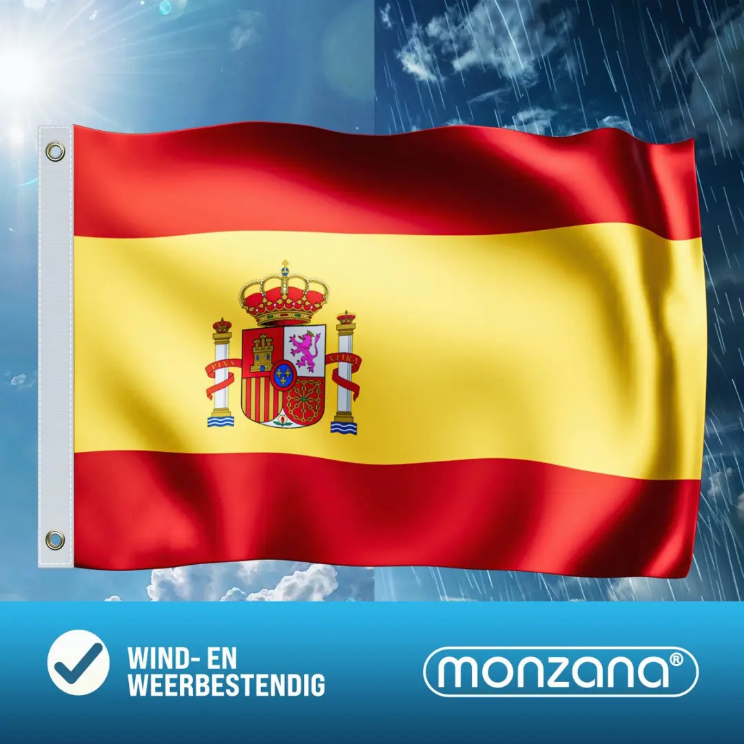 Monzana Vlag Spanje 150x90cm - Multicolor