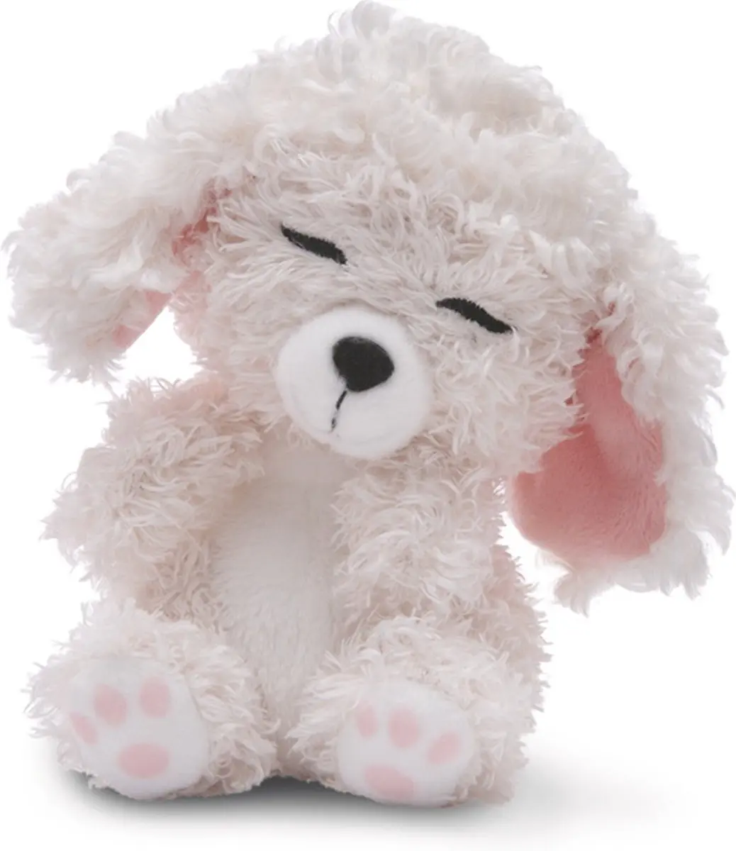 Nici Poodle Hond Slaapt In Mand Teddy 12cm - Beige