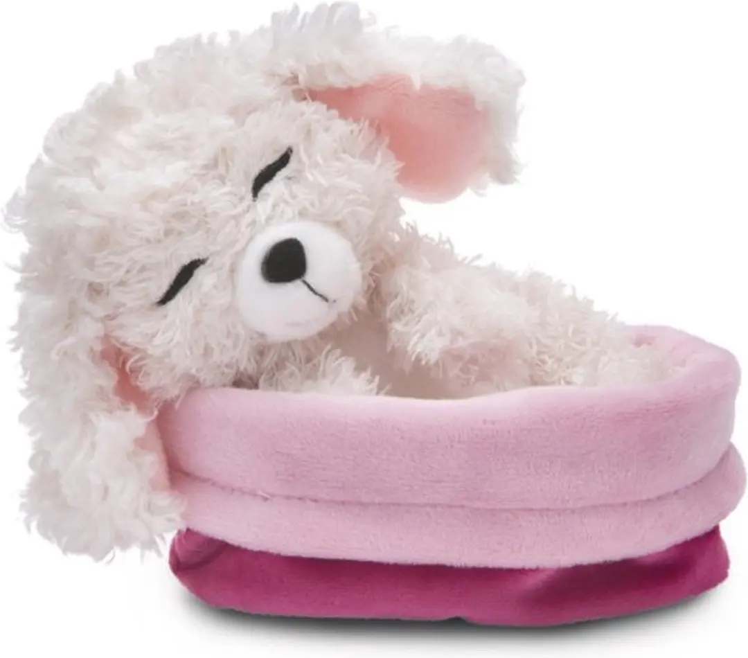Nici Poodle Hond Slaapt In Mand Teddy 12cm - Beige