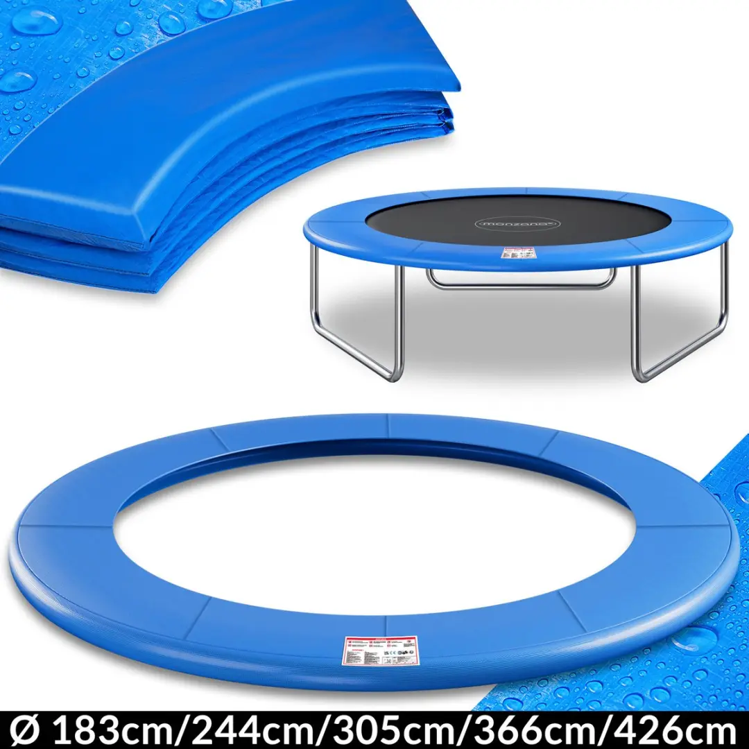Monzana Beschermrand Trampoline Ø183cm - Blauw