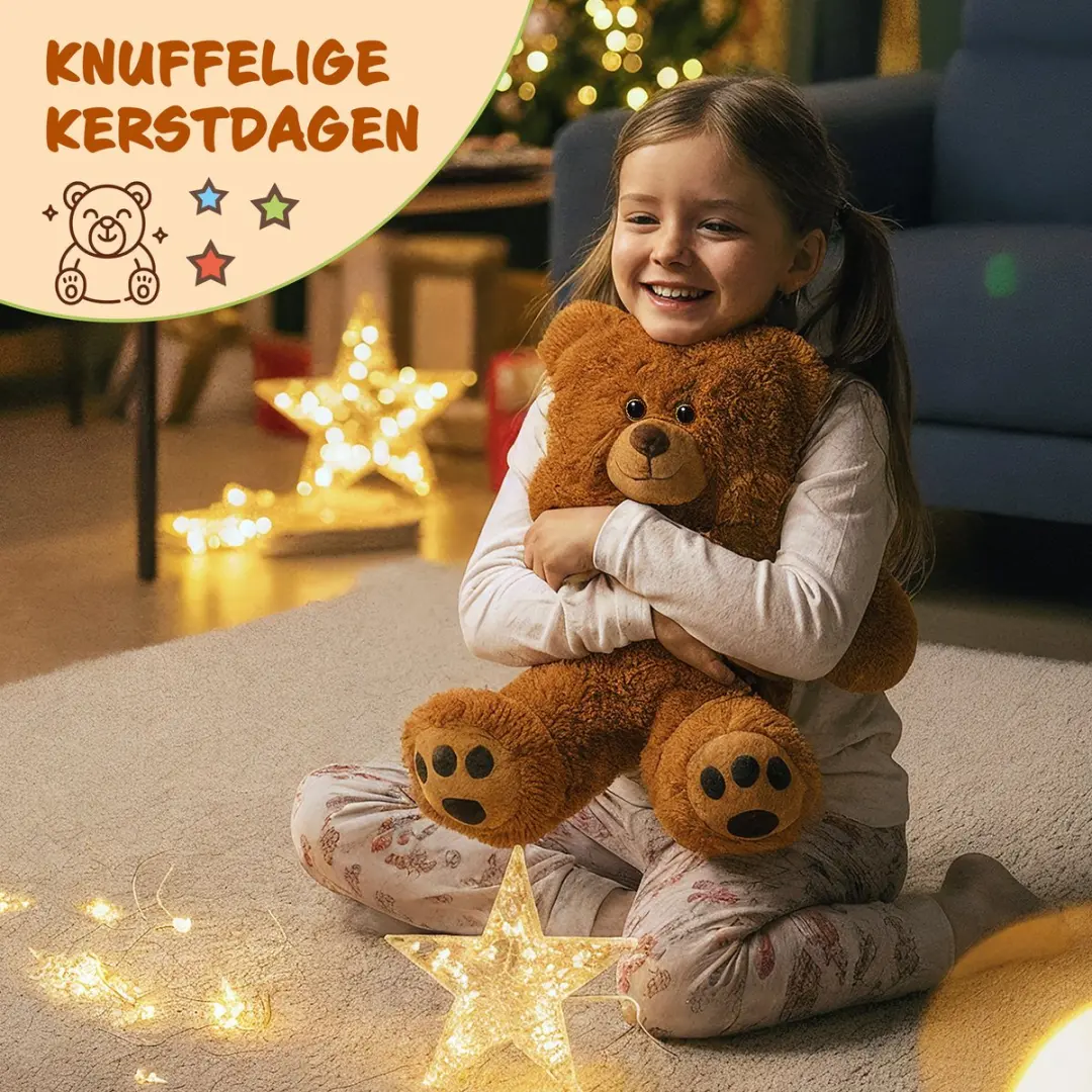 Monzana Knuffelbeer L - 50cm Pluche Bruin