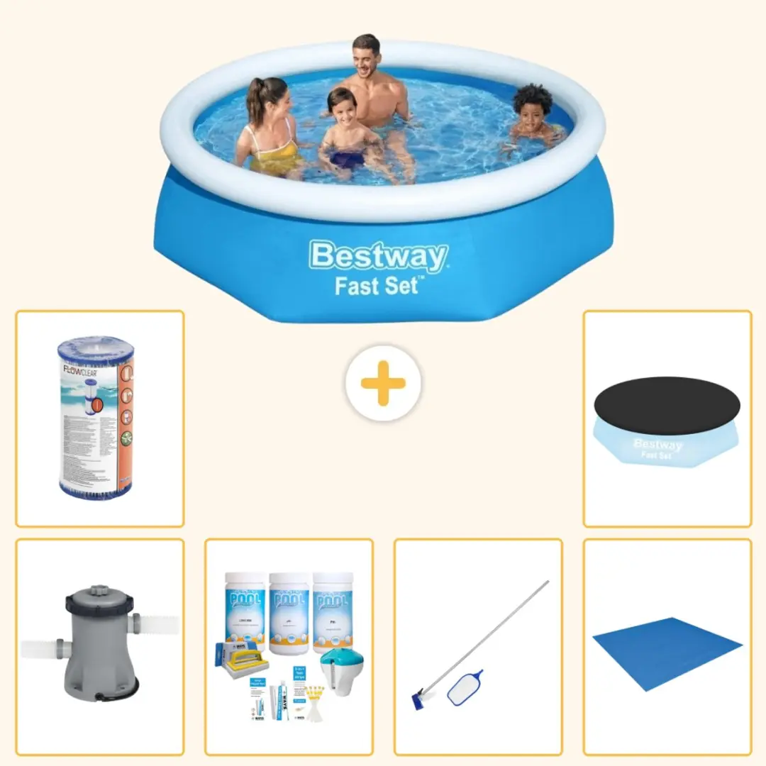 Bestway Fast Set Rond Zwembad 244cm