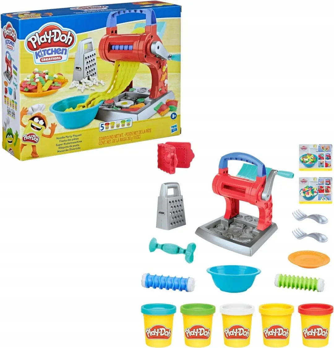 Play-Doh Macaroni Madness Set - 5 Kleuren Klei & Accessoires