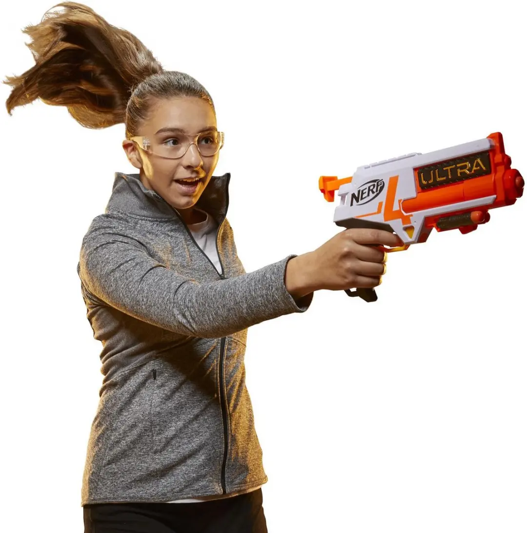 Nerf Ultra Four Dart Blaster E9216 - Zwart/Grijs/Orange