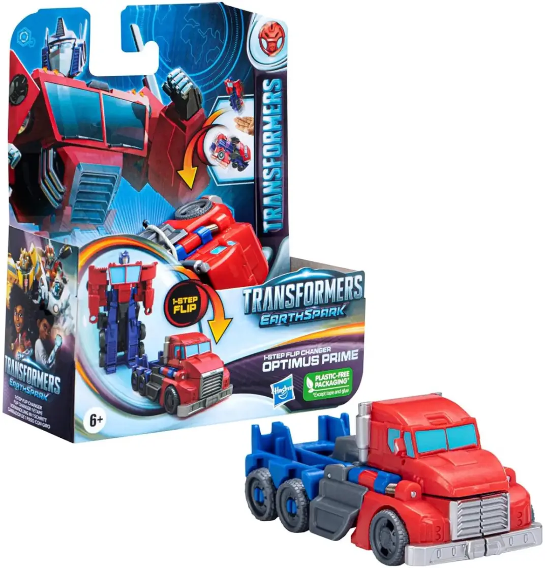 Transformers EarthSpark Optimus Prime 10cm Flip Changer
