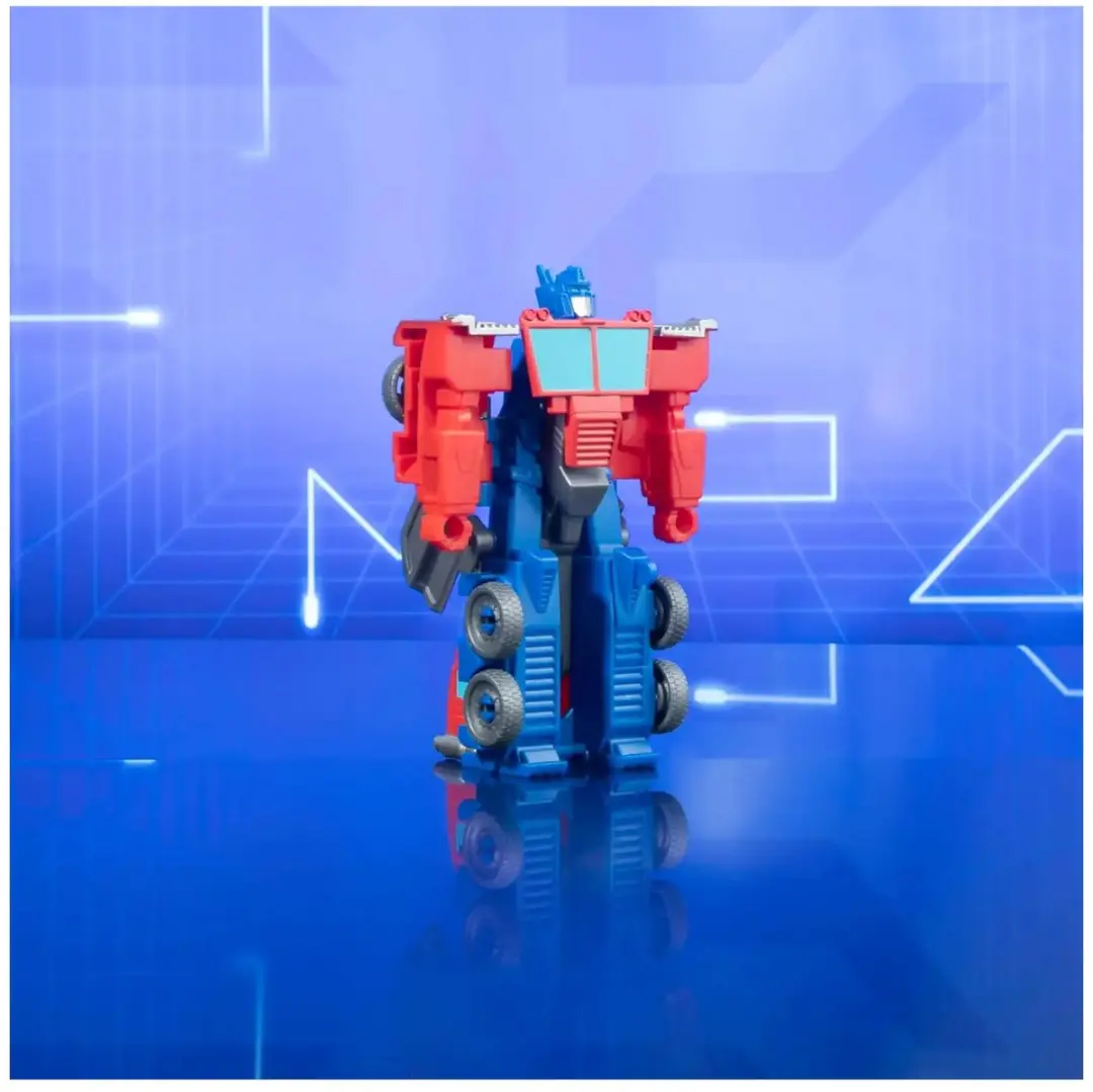 Transformers EarthSpark Optimus Prime 10cm Flip Changer - Rood