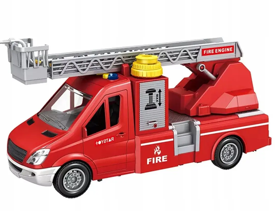 TOYSTAR Grote Brandweerauto met Waterspuit - Rood