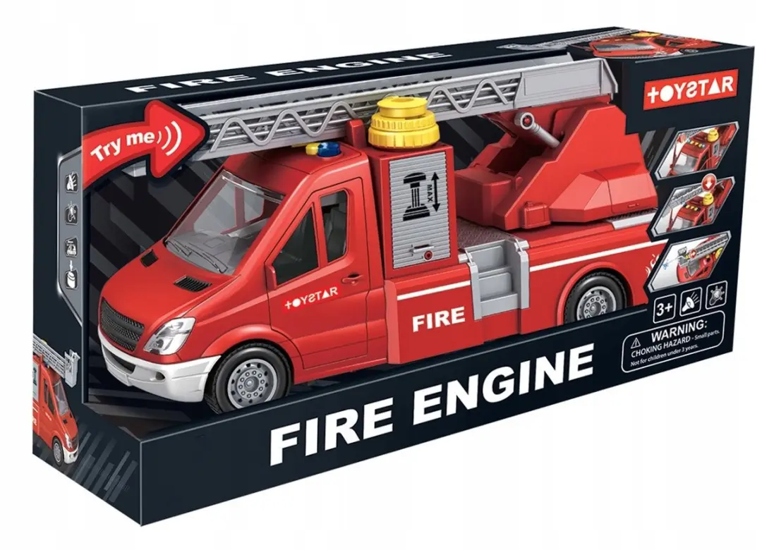 TOYSTAR Grote Brandweerauto met Waterspuit - Rood
