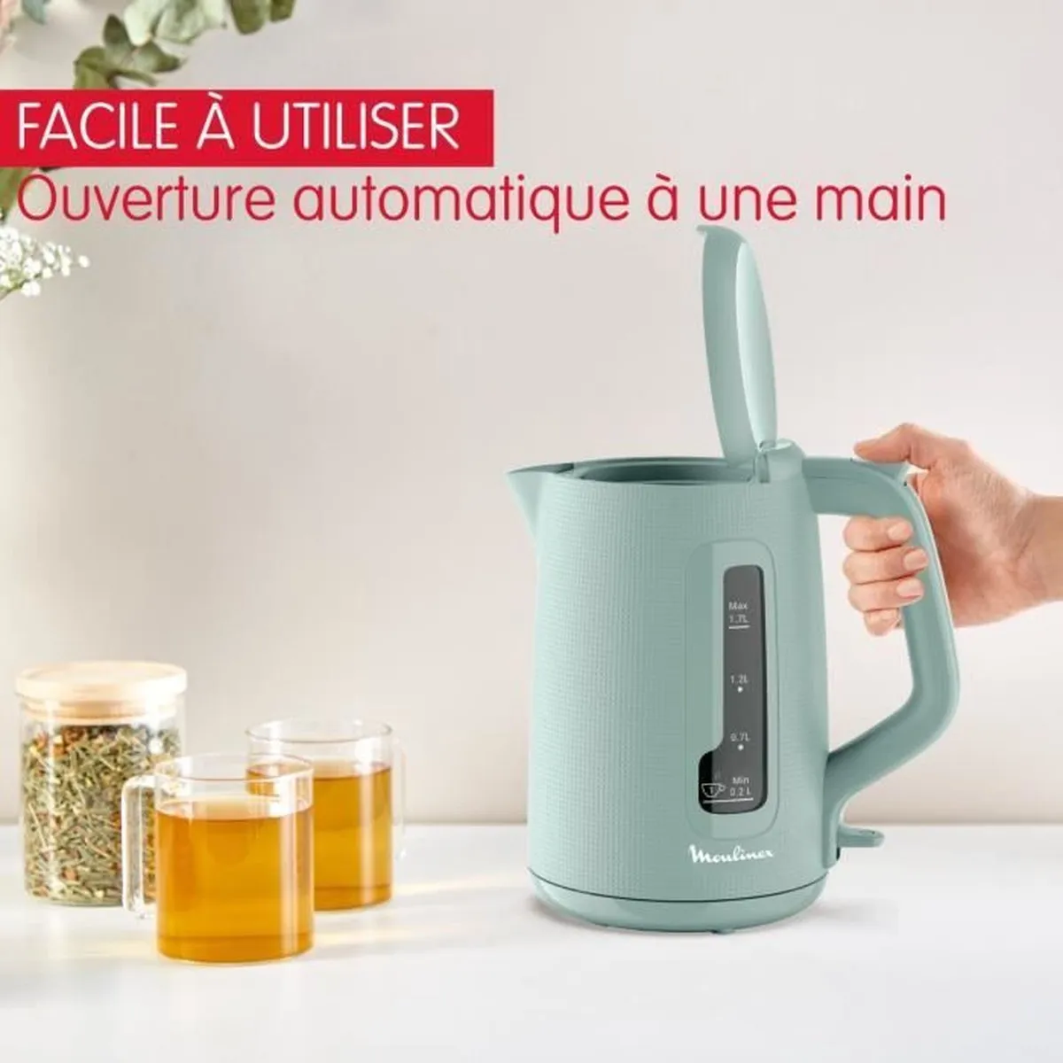 Moulinex BY2M1310 Waterkoker 2400W - 1,7L - Eucalyptus