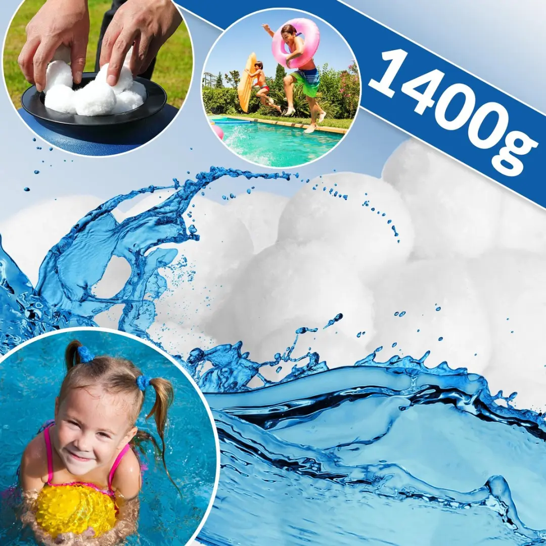 Monzana Zandfilterpomp Filterballen 1400g - 50mm - Wit
