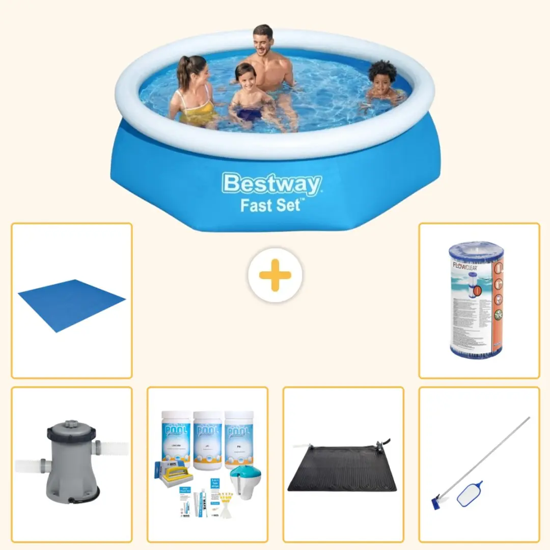 Bestway Fast Set Rond Zwembad 244x61cm