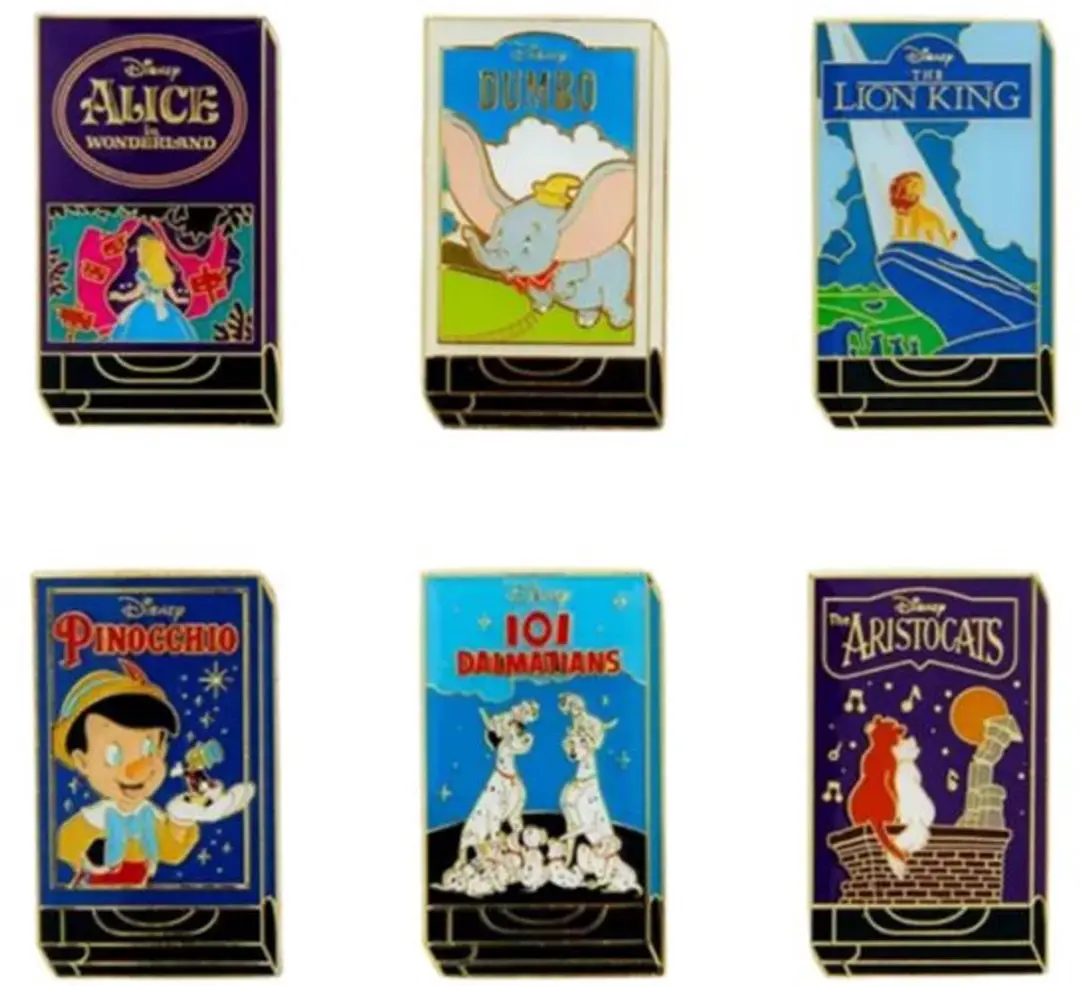 Funko Disney Classic VHS Cover Enamel Pins Serie 14