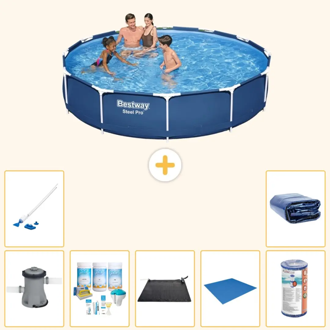 Bestway Steel Pro Zwembad 366x76cm Blauw