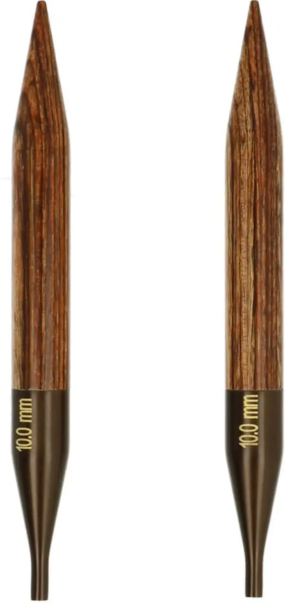 KnitPro Ginger Verwisselbare Breinaalden 10mm - Bruin
