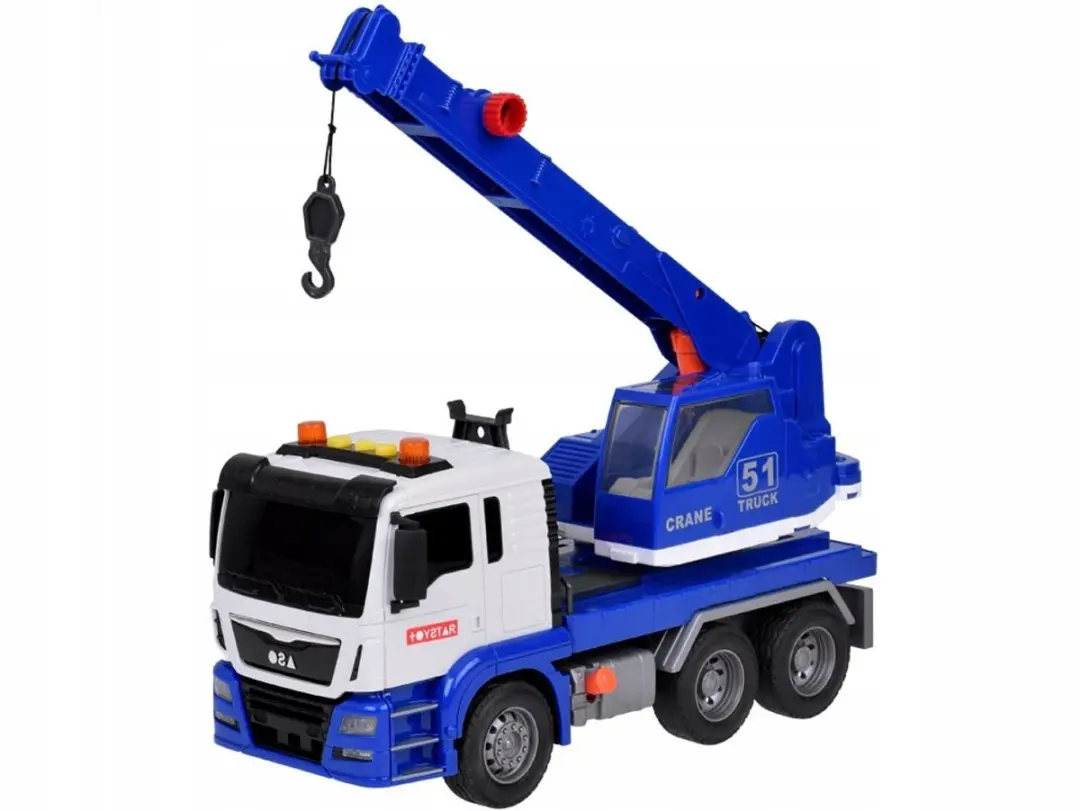 TOYSTAR Bouwdraaimast Speelgoed - Wit/Blauw