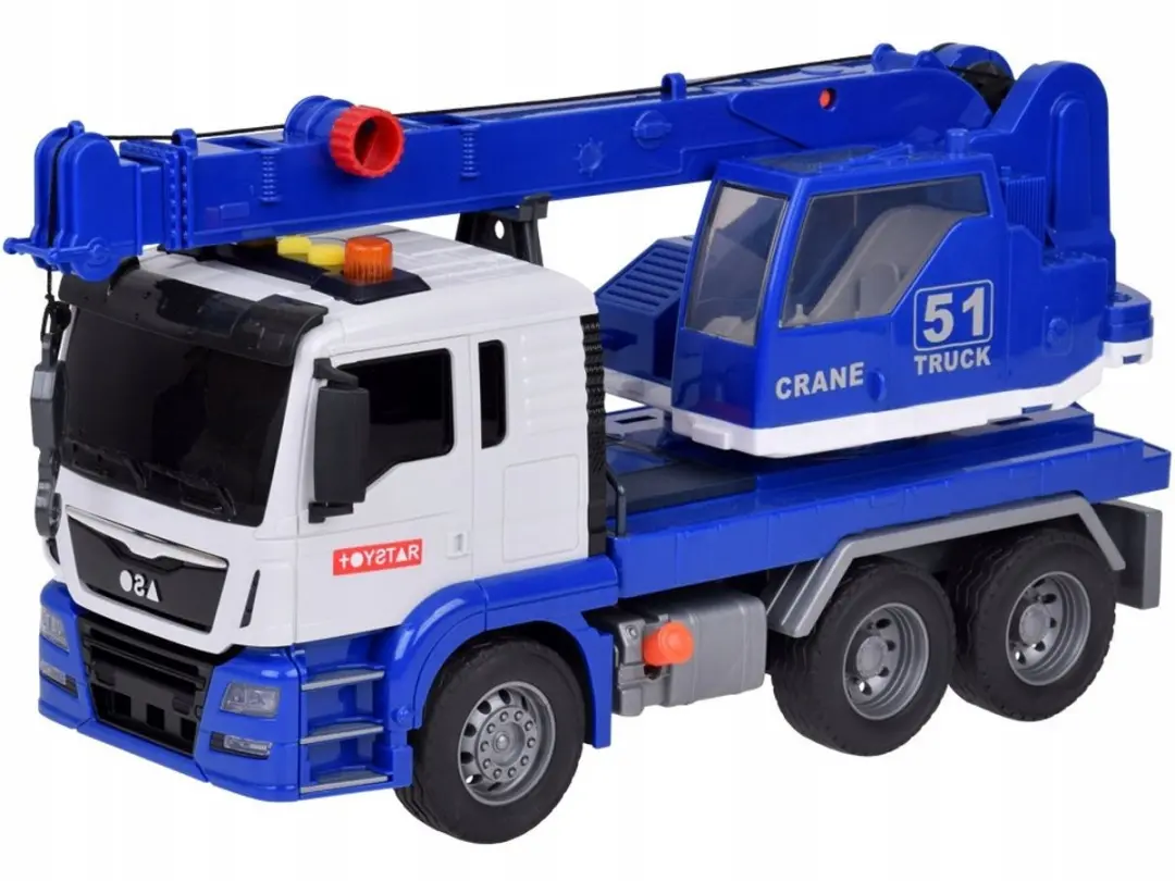 TOYSTAR Bouwdraaimast Speelgoed - Wit/Blauw