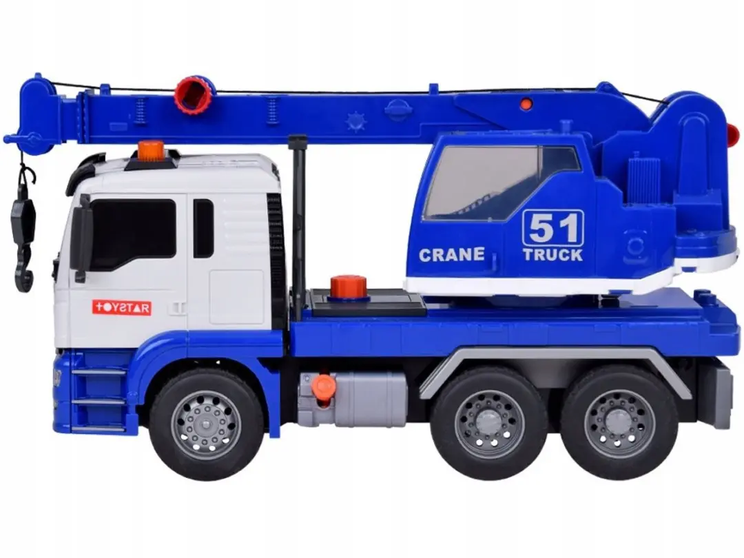 TOYSTAR Bouwdraaimast Speelgoed - Wit/Blauw
