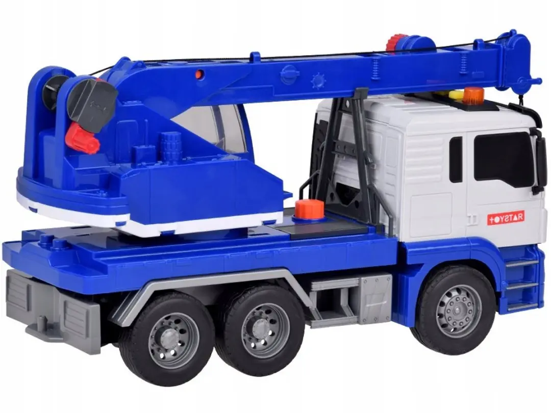 TOYSTAR Bouwdraaimast Speelgoed - Wit/Blauw