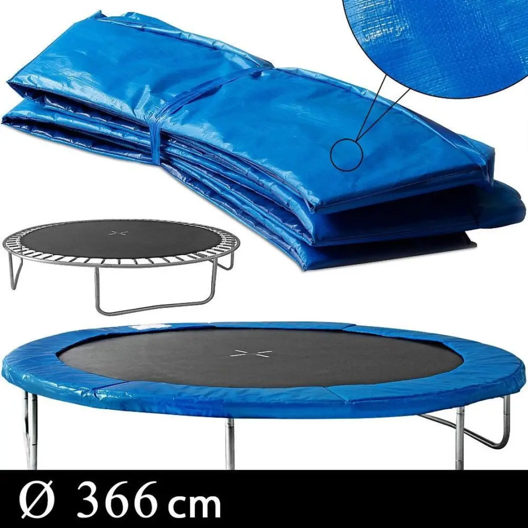 Monzana Trampoline Beschermrand 366cm Blauw
