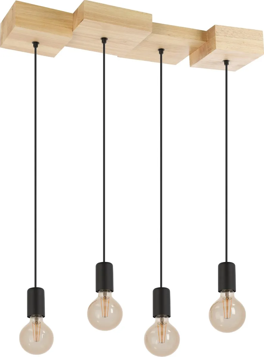 Eglo Halkin Hanglamp 72cm - Bruin/Zwart