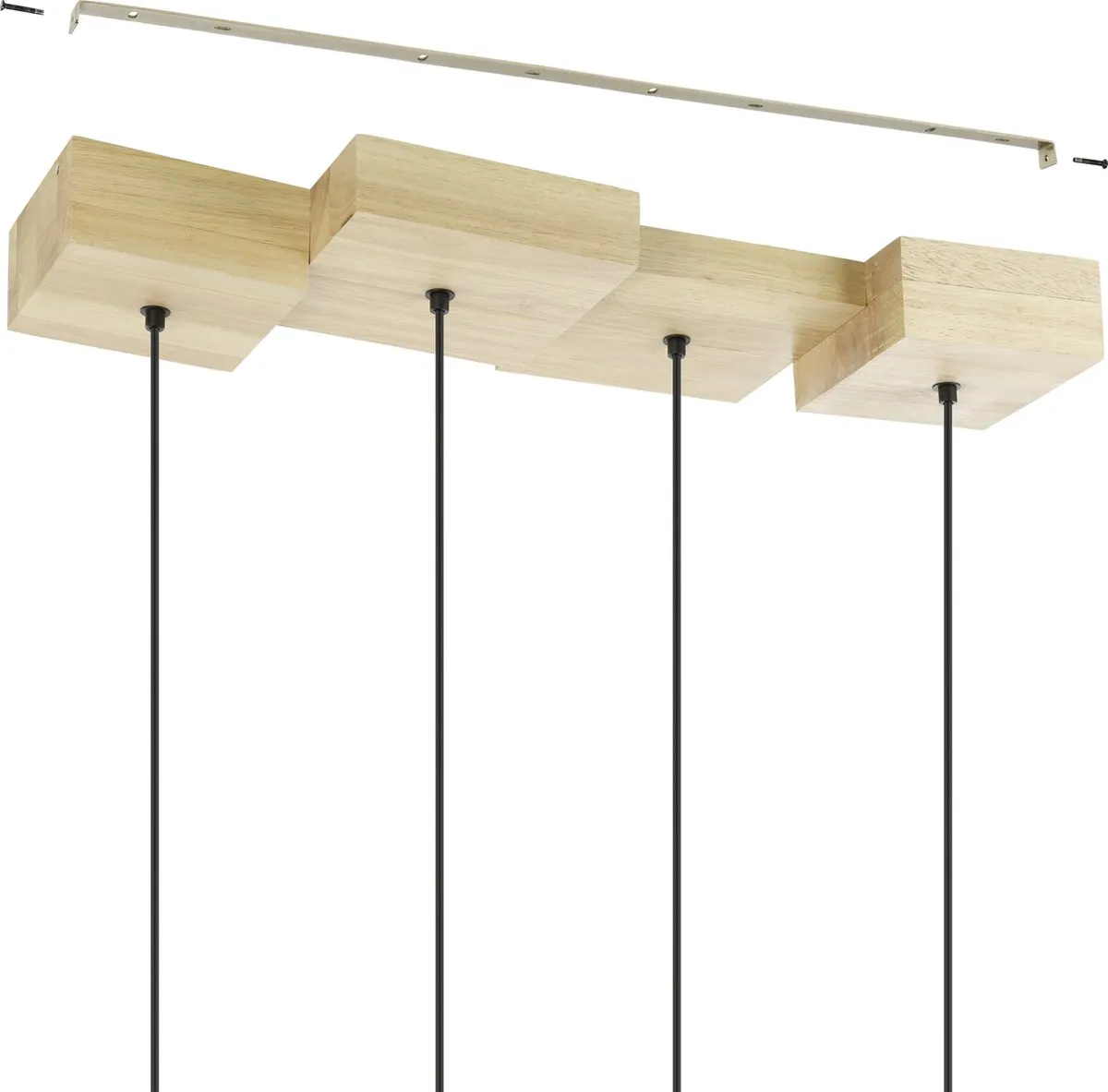 Eglo Halkin Hanglamp 72cm - Bruin/Zwart
