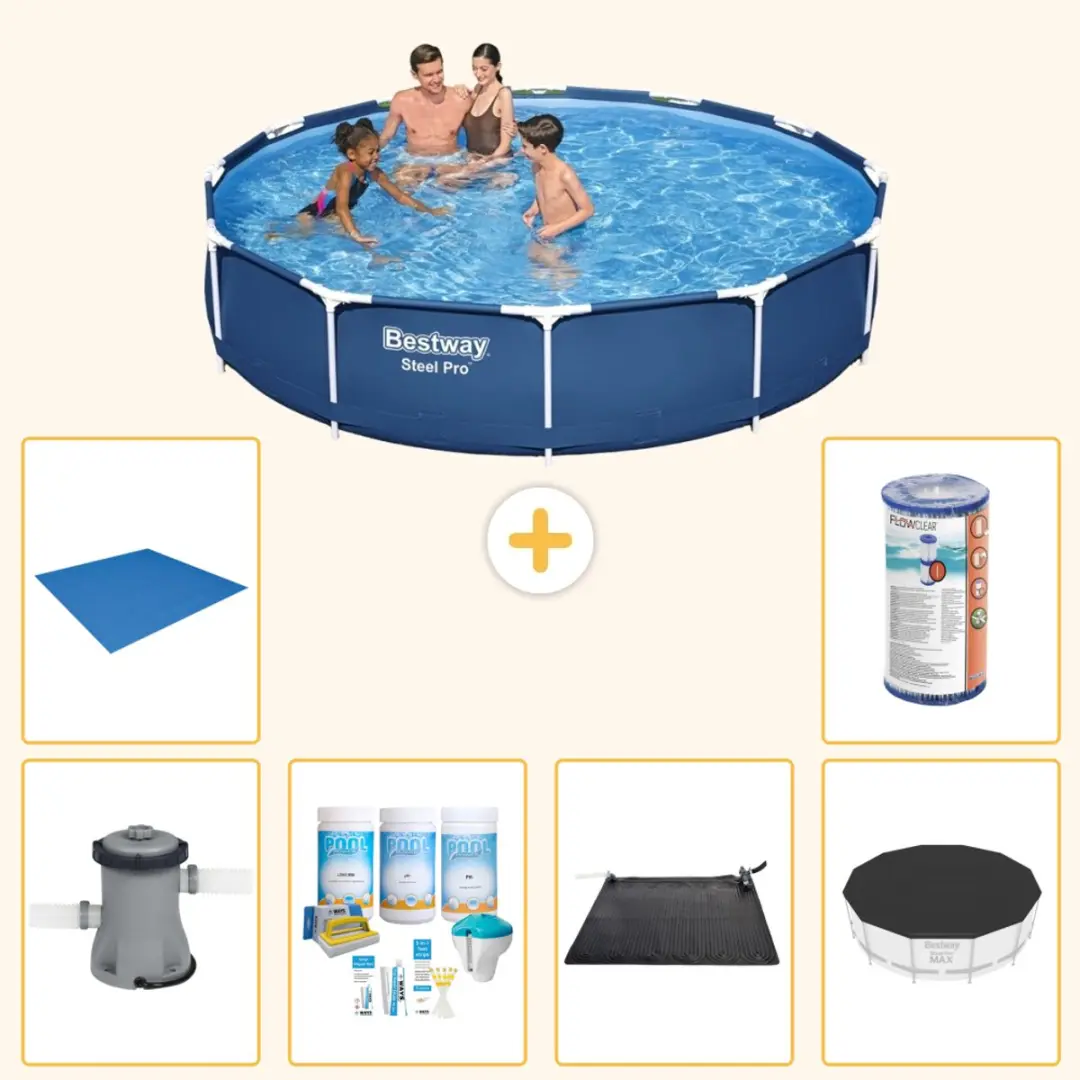 Bestway Steel Pro Zwembad 366x76cm Blauw