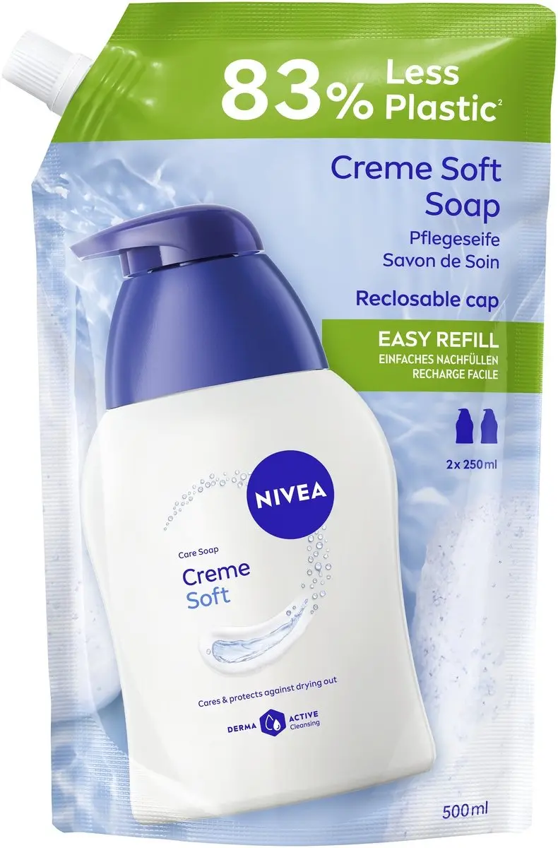 NIVEA Creme Soft Handzeep Navulzak 500ml