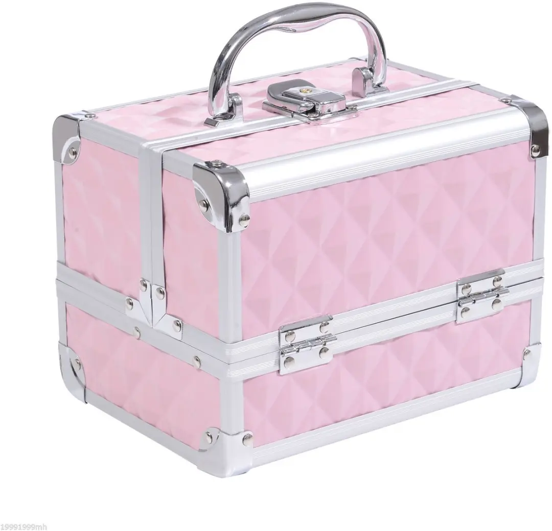 Homcom Make-upkoffer Roze