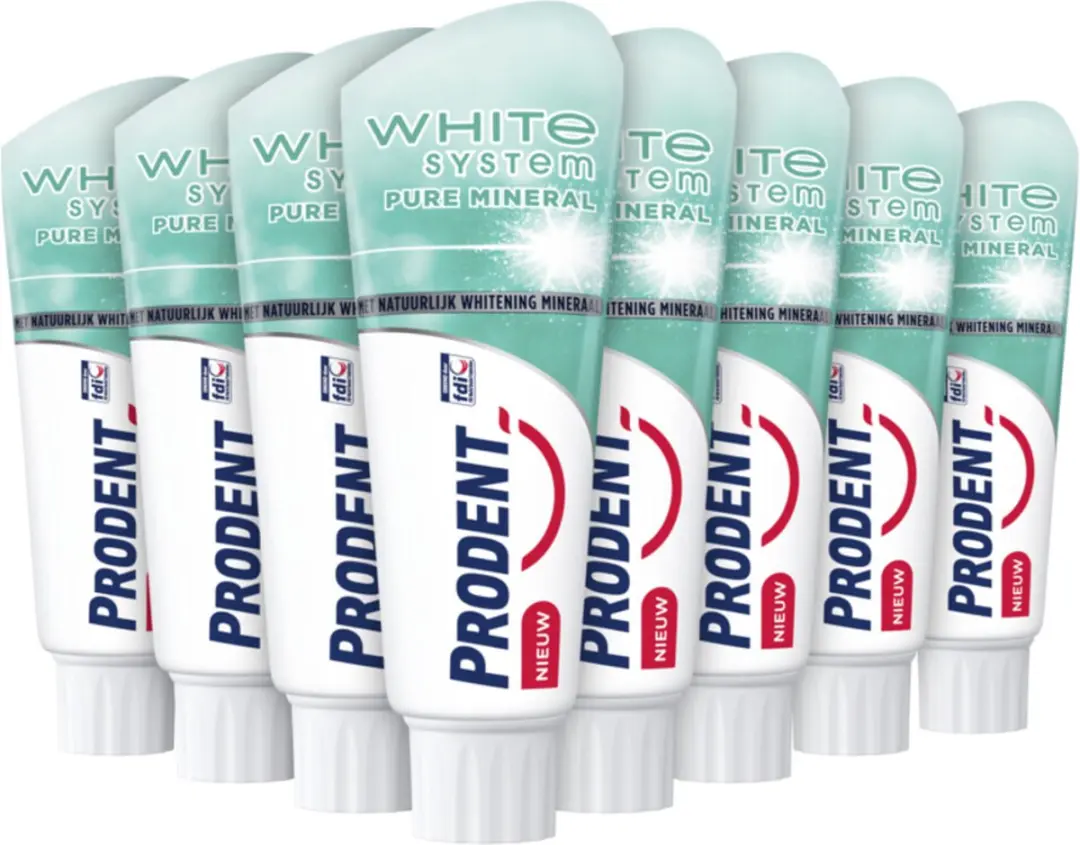 Prodent White System Pure Mineral Tandpasta - 12x75ml