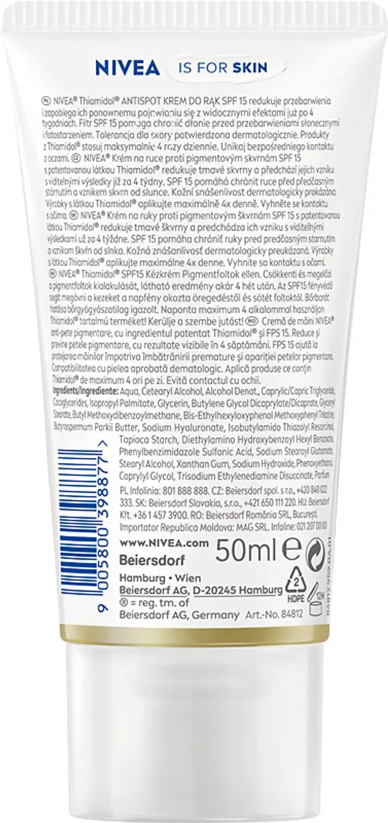 NIVEA Luminous Handcrème SPF 15 - 50ml - afbeelding 6 van 6