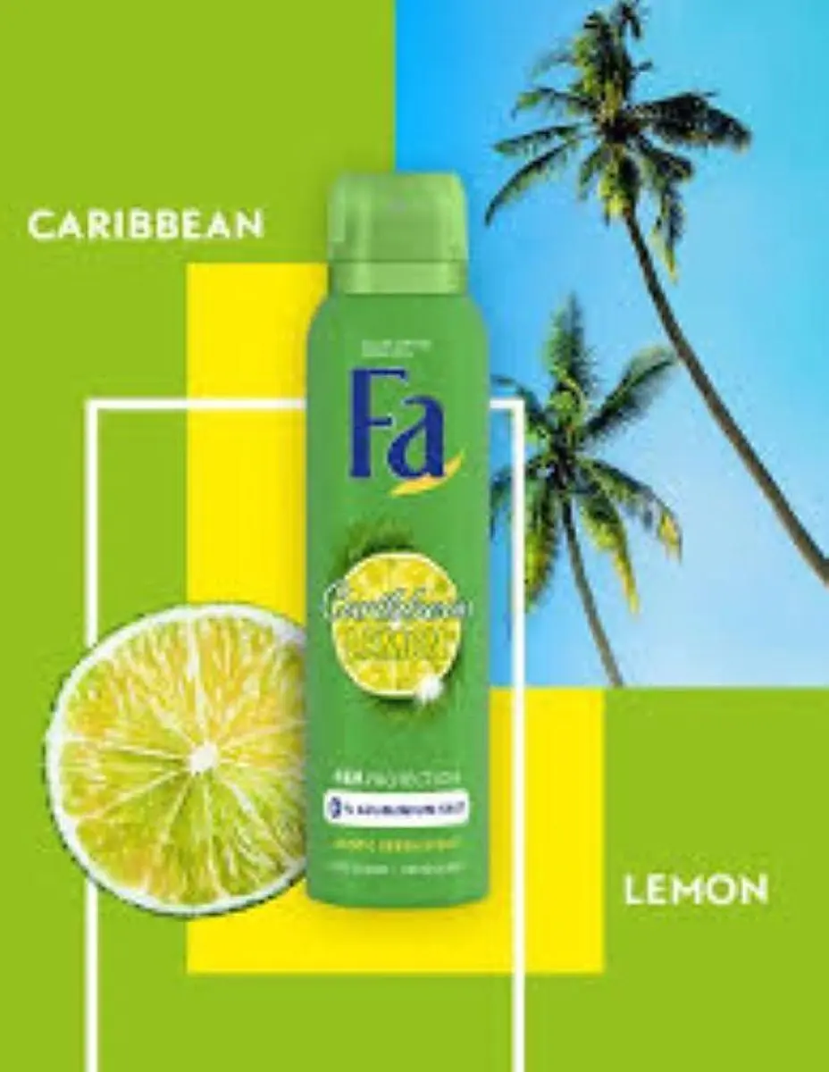 Fa Deospray Caribbean Lemon - 6x150ml