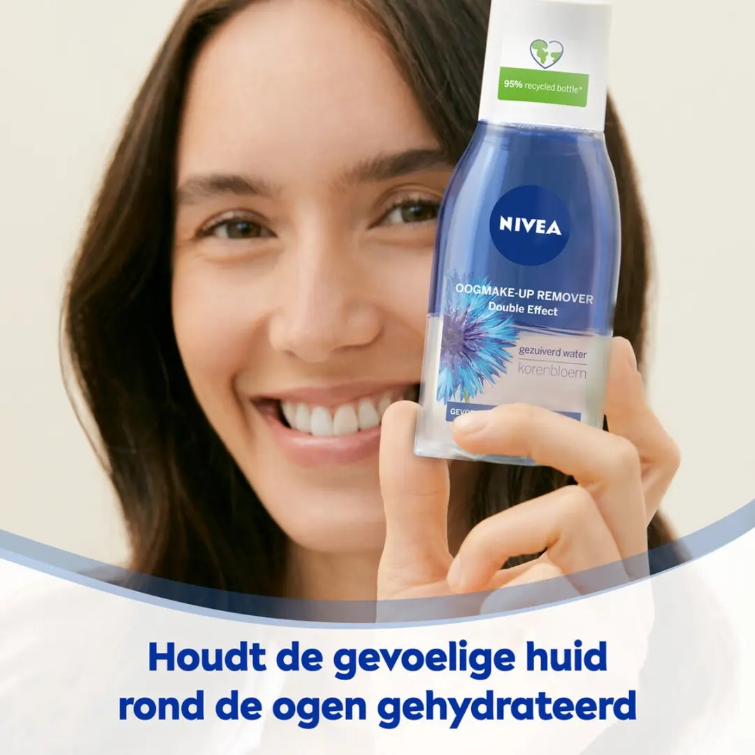 NIVEA Double Effect Waterproof Oogmake-up Remover - 1500ml (12x125ml) - Korenbloem