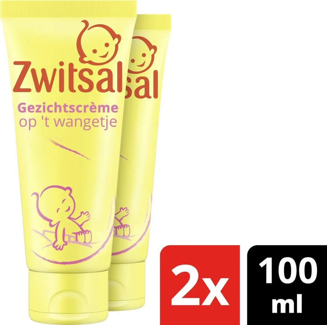 Zwitsal Baby Gezichtscrème Op 't Wangetje - 2x100ml