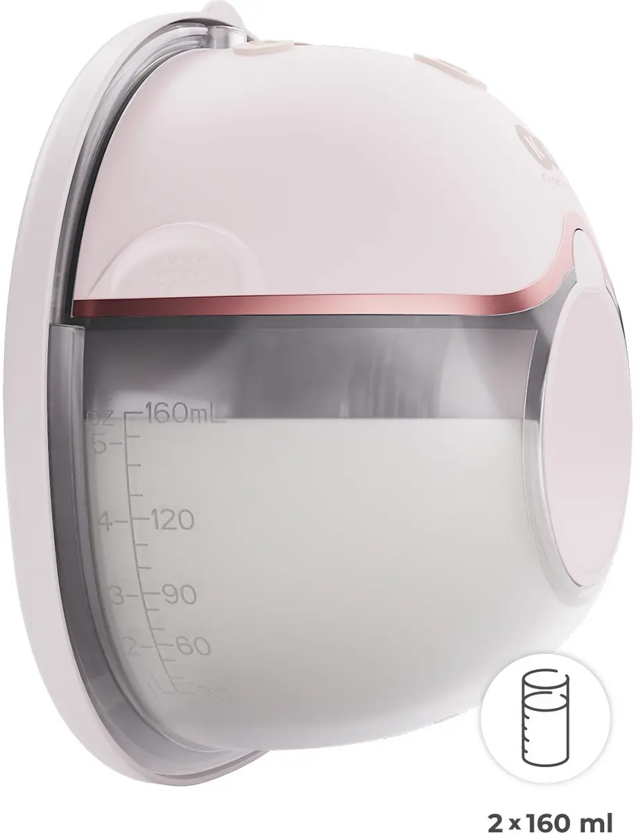 KinderKraft MAMAFlow Double Borstkolf - 2 Cups - 9 Niveaus - Roze