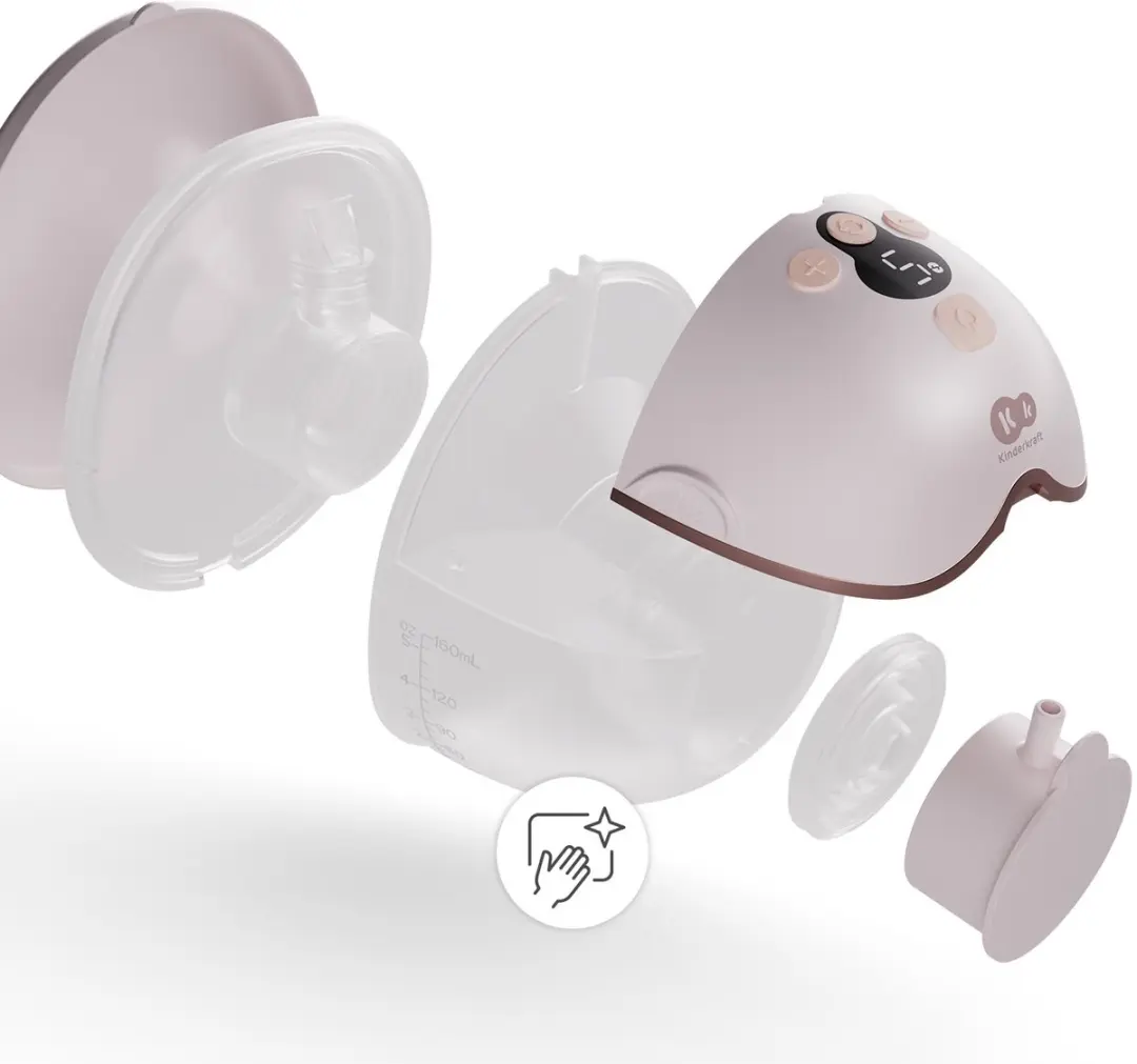 KinderKraft MAMAFlow Double Borstkolf - 2 Cups - 9 Niveaus - Roze