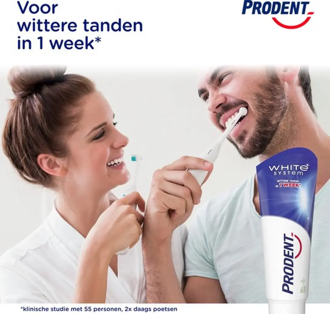 Prodent White System Tandpasta - 6 x 75ml