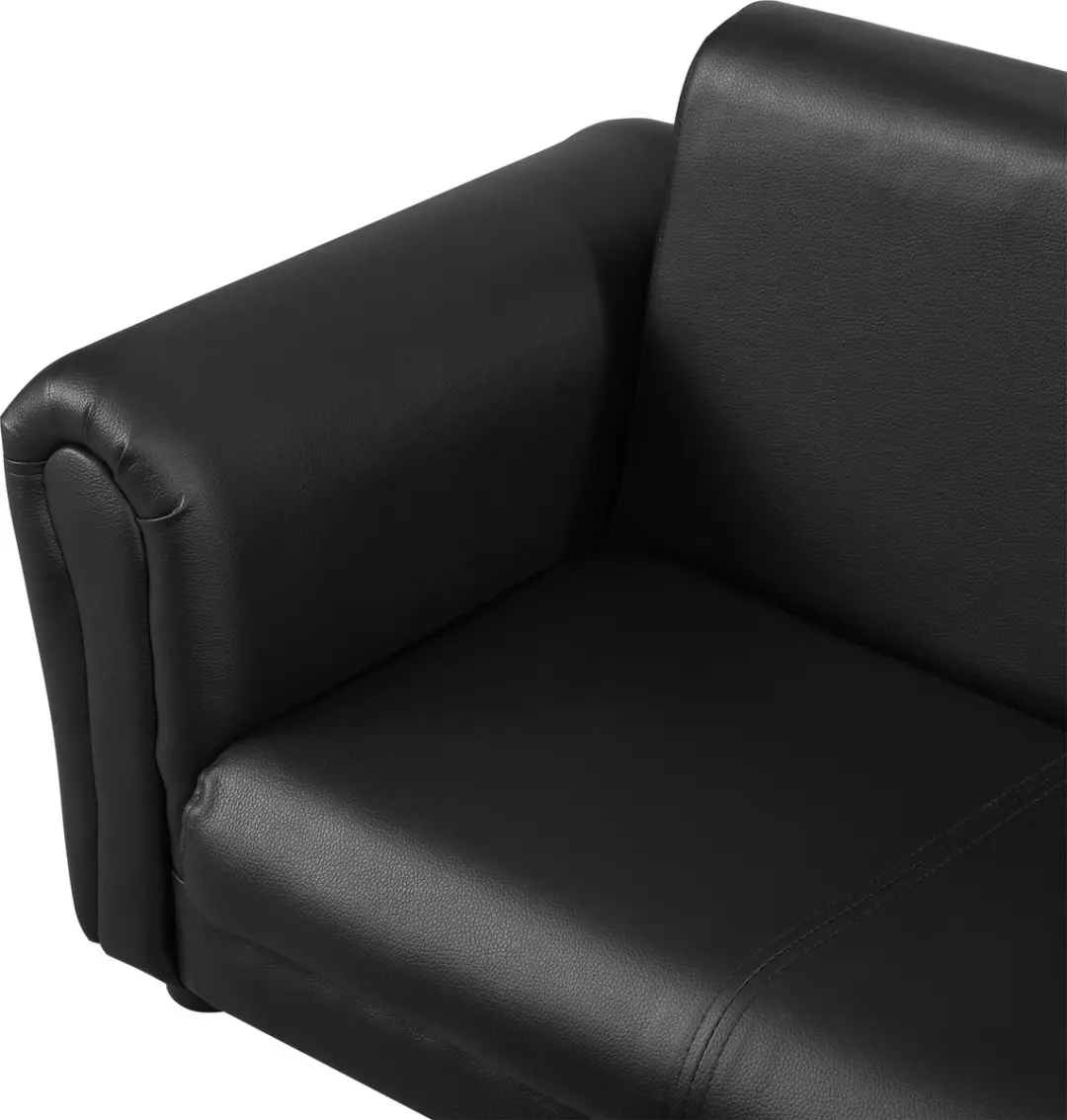 Homcom Kinderbank met Hocker - Zwart