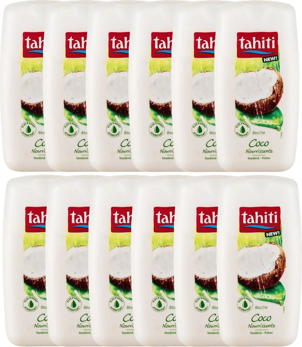 Tahiti Douchegel Kokos 250ml - 12 Stuks