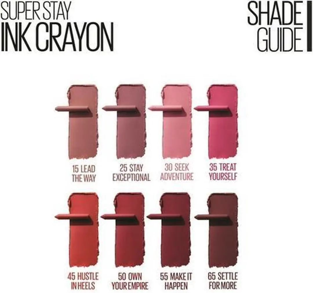Maybelline SuperStay Ink Crayon Matte Lippenstift 50 Own Your Empire - 3x 1.5g