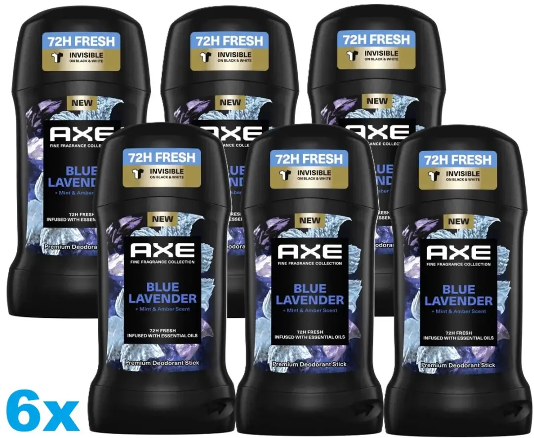 Axe Blue Lavender Deodorant Stick 6x50ml