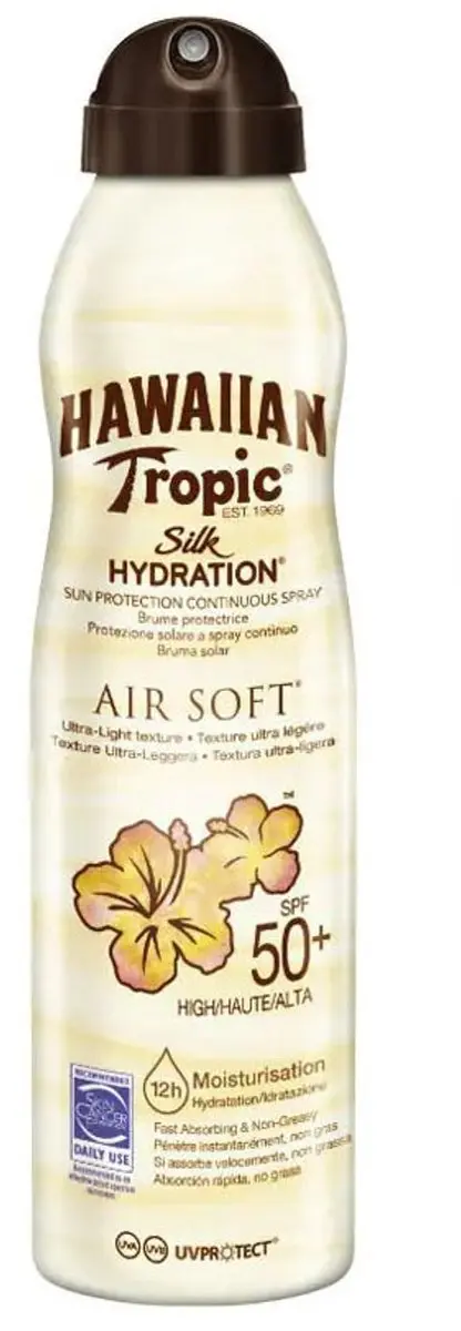 Hawaiian Tropic Silk Hydration Zonnebrand Spray SPF 50 - 220ml