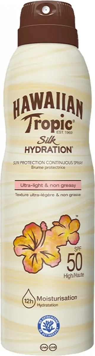 Hawaiian Tropic Silk Hydration Zonnebrand Spray SPF 50