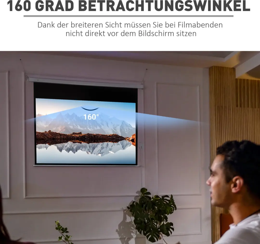 Homcom Projection Screen 247x168cm - Wit - 001-015V91WT
