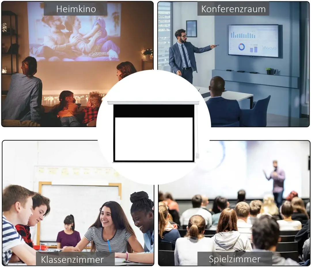 Homcom Projection Screen 247x168cm - Wit - 001-015V91WT