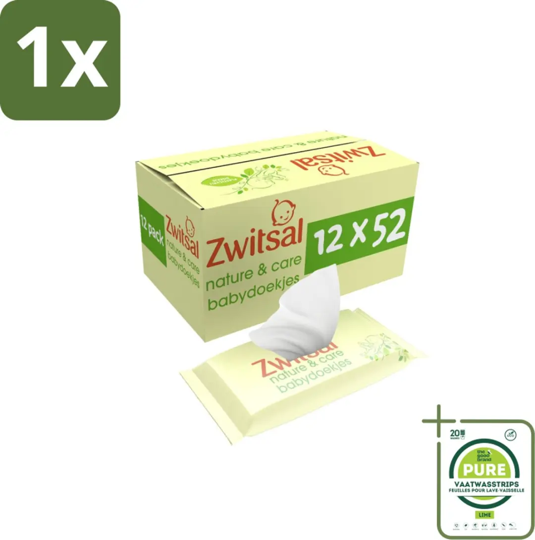 Zwitsal Nature & Care Billendoekjes Plasticvrij