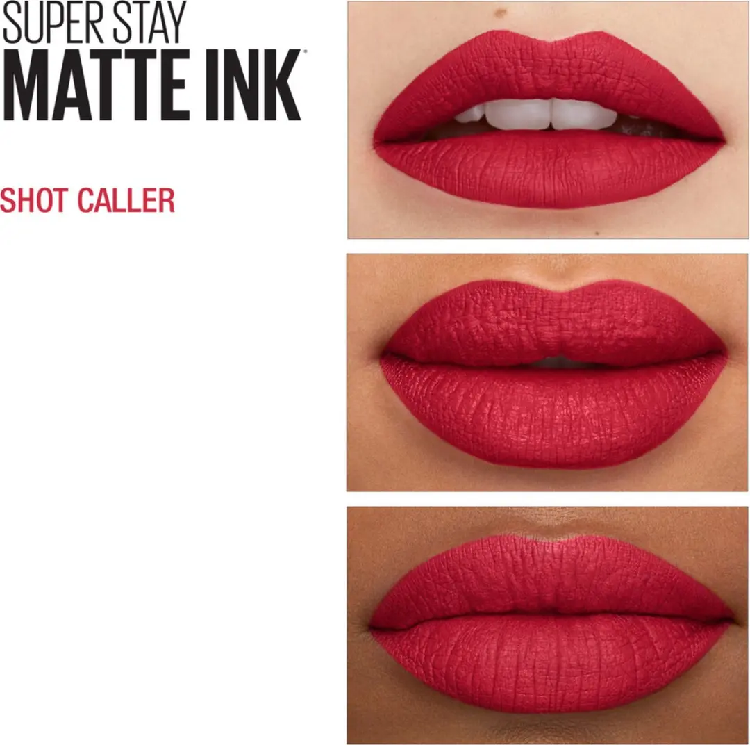Maybelline SuperStay Matte Ink 325 Shot Caller Lipstick - 15ml (3x5ml) - Rood