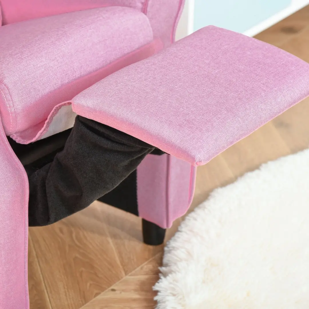 Homcom Kinderfauteuil Verstelbare Slaapbank - Roze