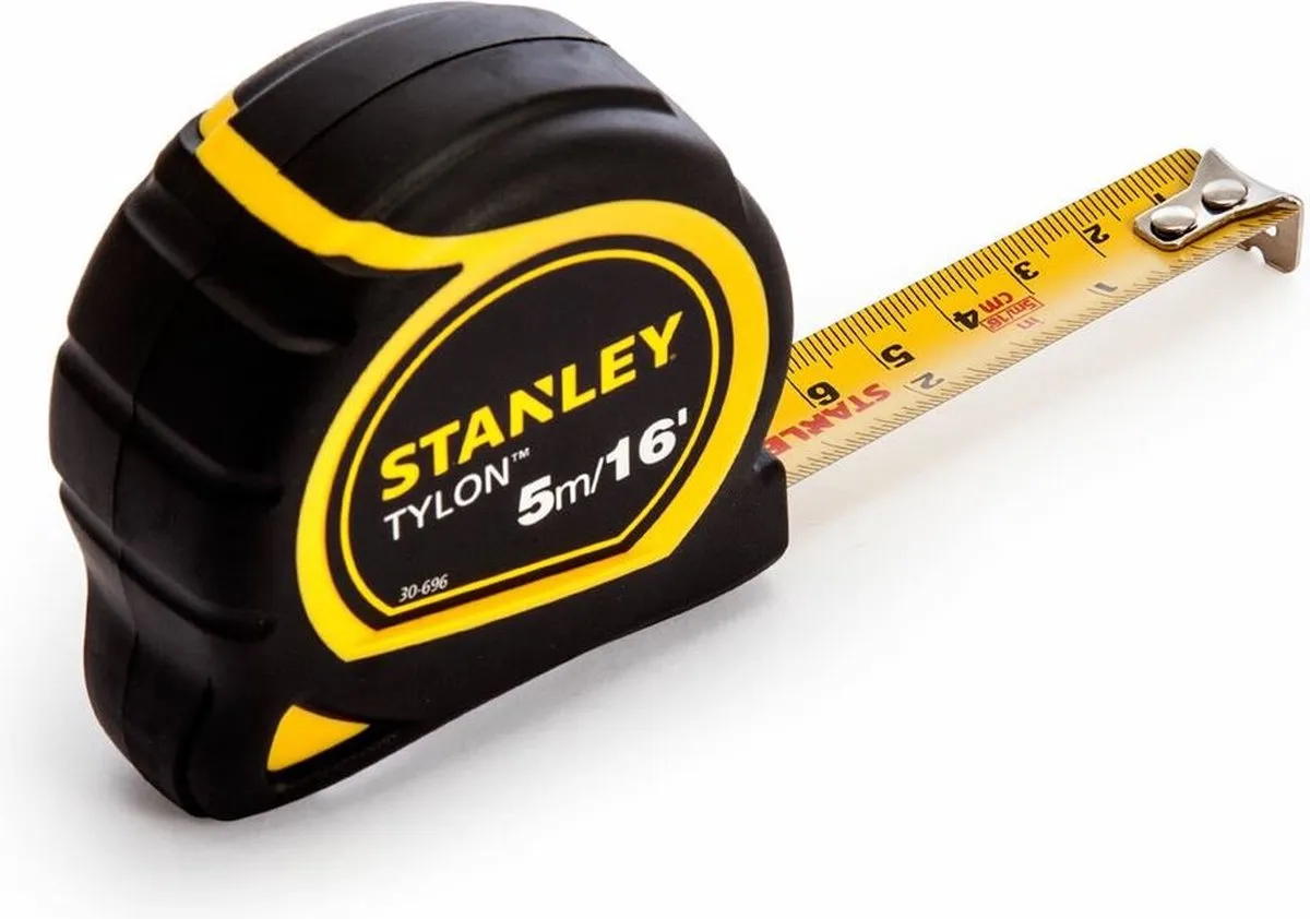 Stanley Rolbandmaat Tylon 5m - 19mm - Geel
