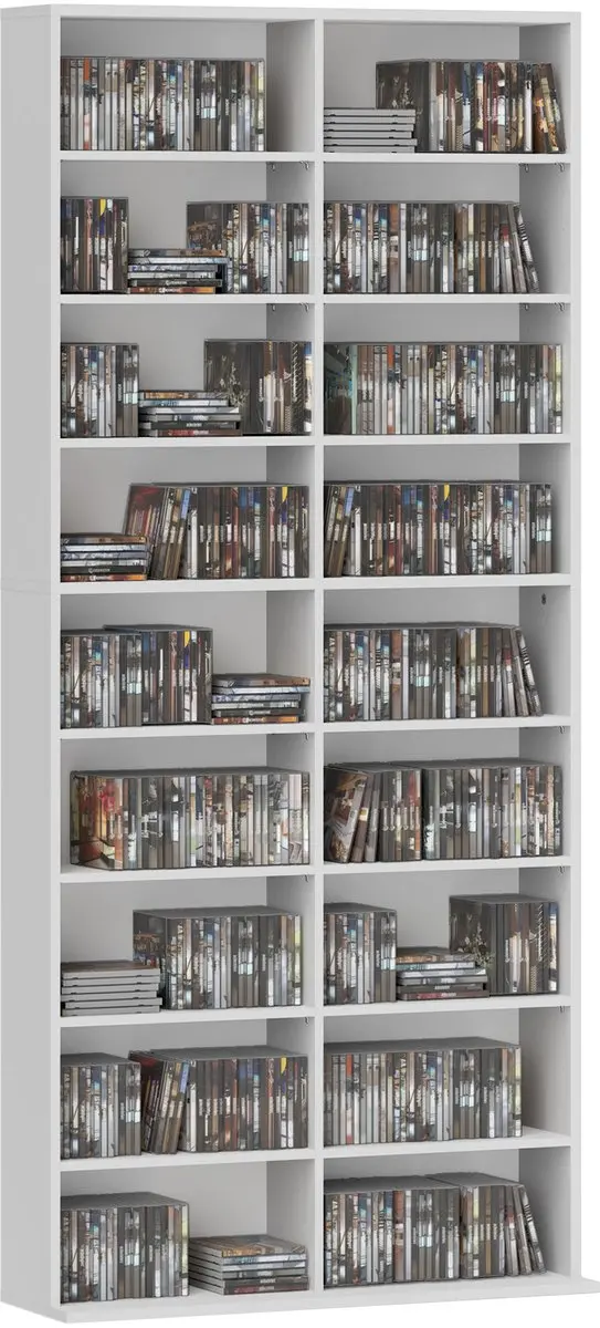 Homcom CD/DVD-Rek 18 Vakken